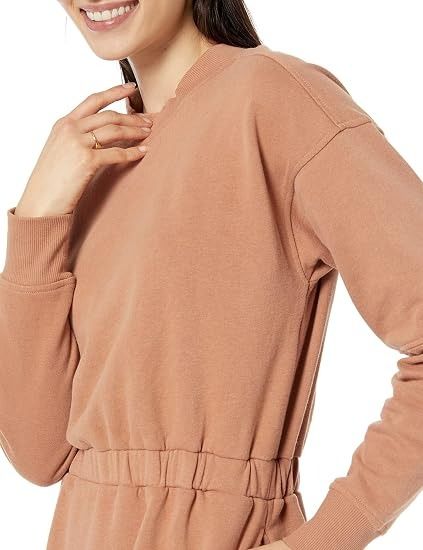 Brown Long Sleeve Dress image 1